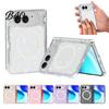 Durable Scratch Resistant Magnetic Glitter Case for IPhone Fold, Clear Phone Protector Shell, Shell Precise Cutout, Guard Anti-fall Protection MagSafe