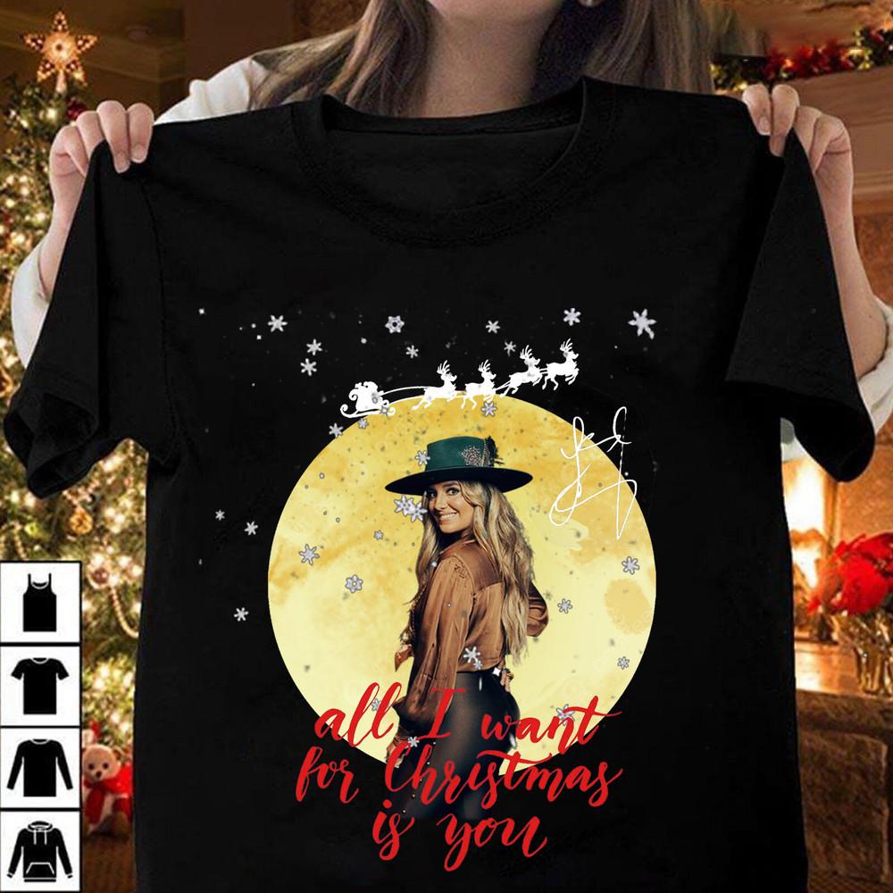 Lainey Wilson All I Want For Christmas is You Gift For Fan T-shirt MD1073 Unisex T-Shirt XL