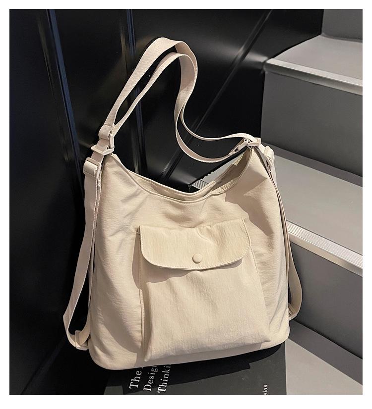Women's 2026 Large Capacity Canvas Tote - Trendy Student & Commuter Shoulder Bag