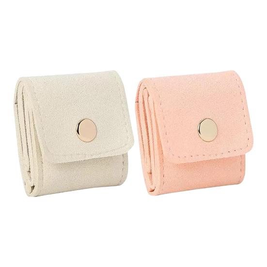 1/2/3 stk Mini Reise Smykkeveske Fløyel Interiør Multi-rom Design Smykkeorganisatorer Bærbar Brettbar Reise Smykkeetui