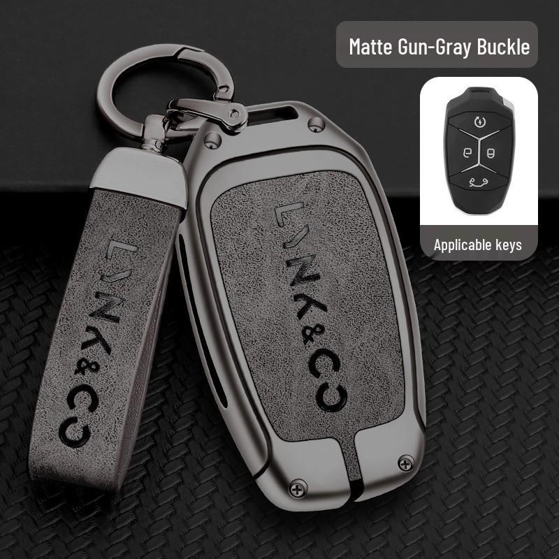 Compatible Lynk&Co 010203+05+0609 Metal Car Key Cover