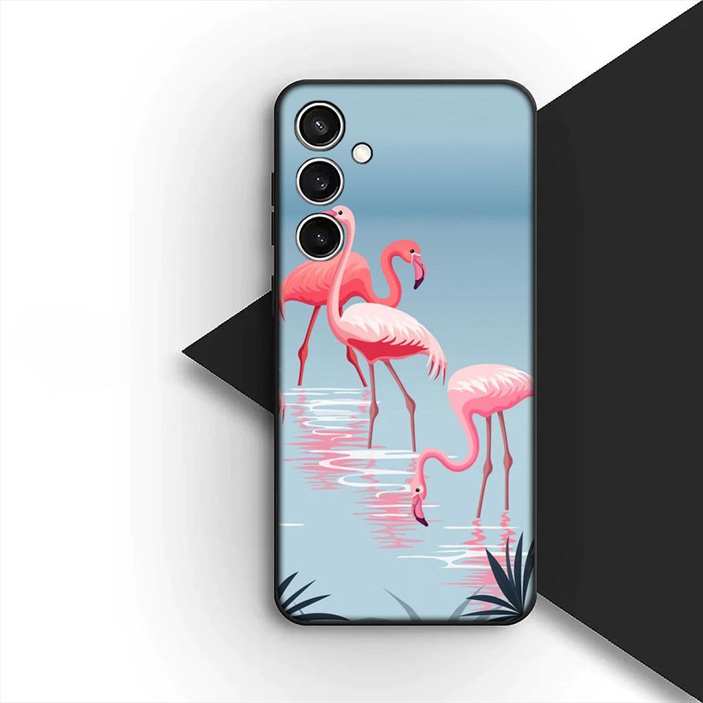 Hülle für Samsung Galaxy A35 A36 A55 A26 A05 A06 A14 A50 A51 A53 A54 A12 A13 A23 Handyhülle Schutzhülle Flamingo