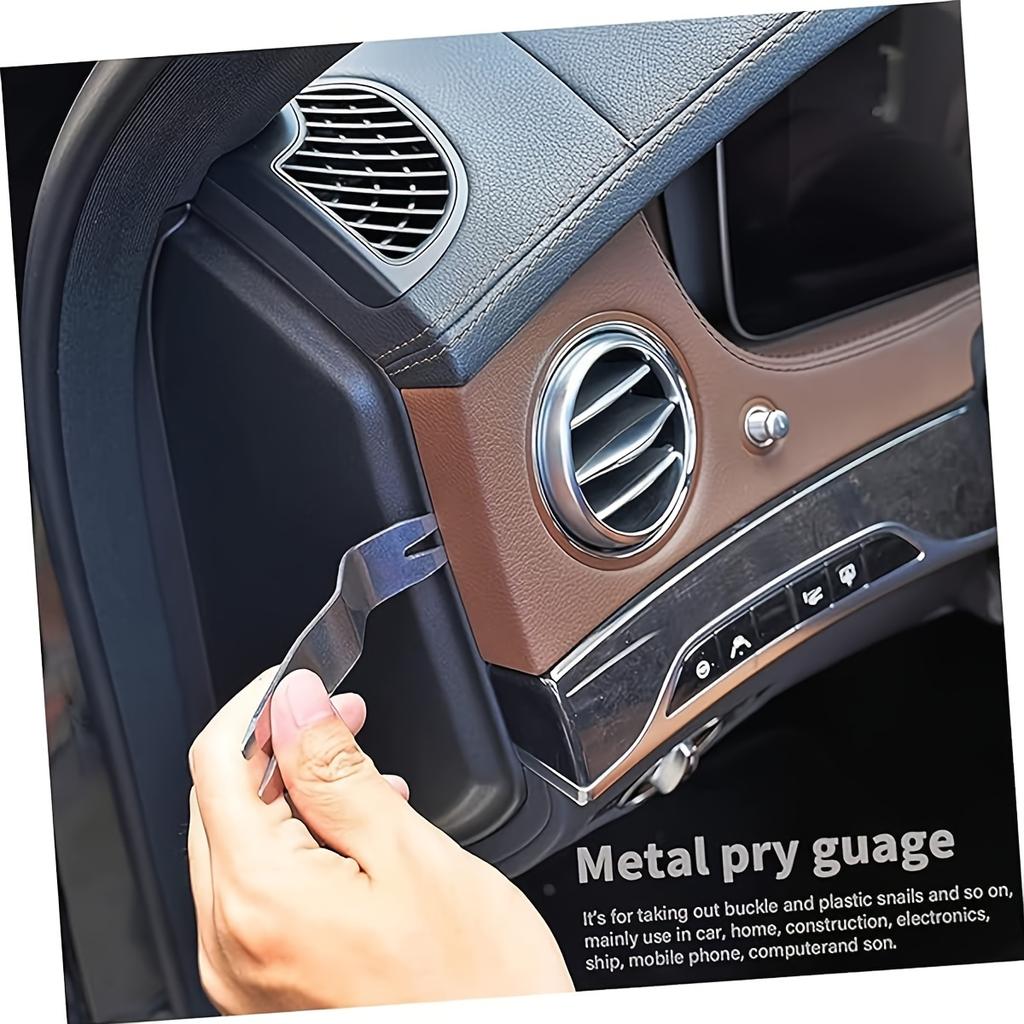 Stainless Steel Pry Board Panel Removal Tool Trim Removal Kit Trim Tools Auto Removal Car Trim Auto Tool Kit To Disassemble
