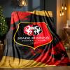 Stade Football Club Crest Blanket Lightweight Ideal Bedding Blanket Perfect for Travel, Camping, Living Rooms, Offices, Sofas, Fan Christmas Gift