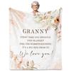 Granny's Flannel Throw Blanket Soft Plush Gift from Grandkids 60x50 Inch