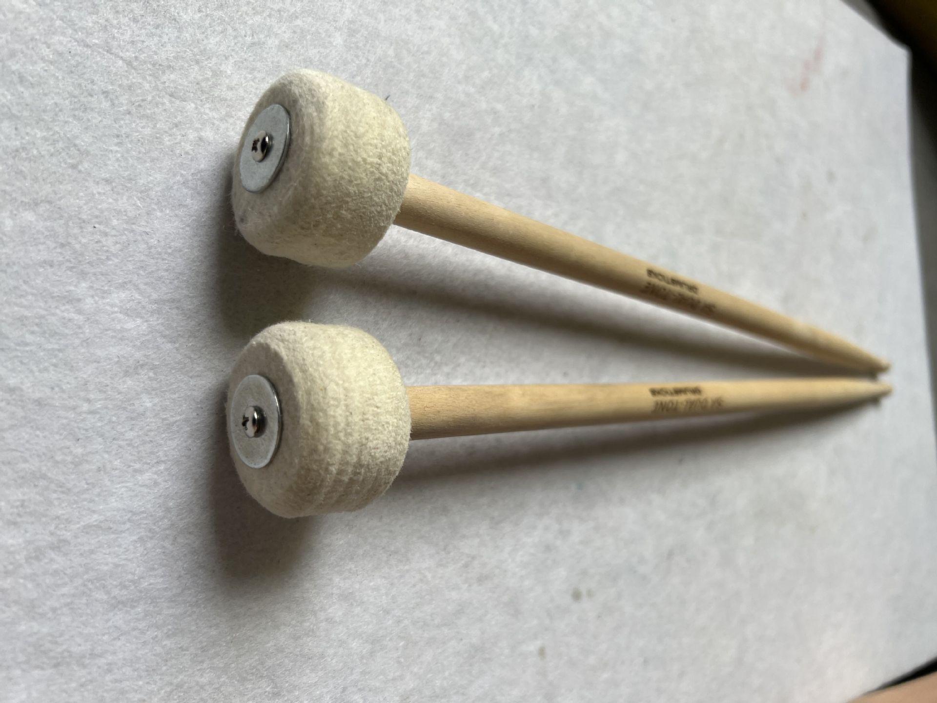 5A Double-Headed Jazz Drumsticks with Felt Rack and Tuning Hammer Double-tone hammer felt head