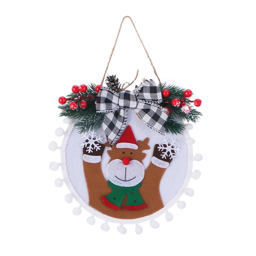 Christmas Tree Garland Pendant Soft Comfortable Pendant with Lanyard for Christmas Party Room Decoration