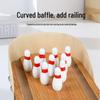 Educational Wooden Mini Bowling Toy - Parent-Child Interaction & Stress Relief Game
