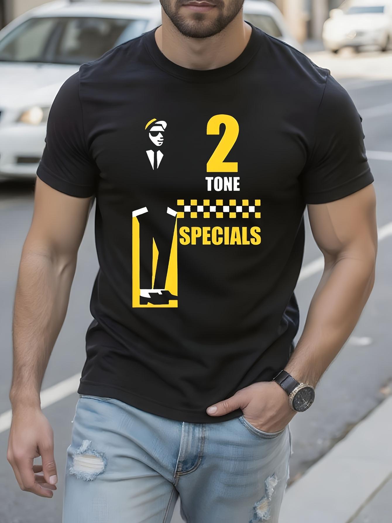 The Specials 2 Tone Ska Dub Graphic Tshirt for Men - Blac... XXL