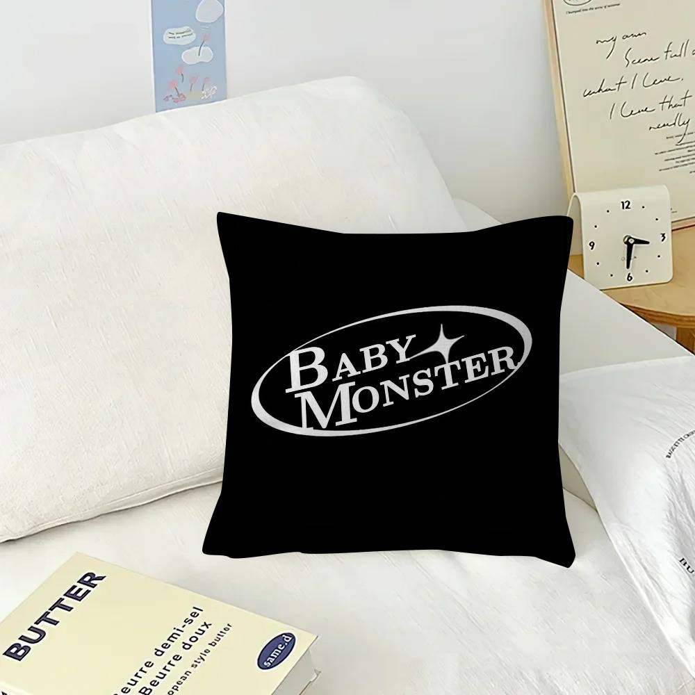 Kissenhülle 30x50 Polyester Sofakissen Dekorative Wurfkissen Heimdekoration Kissenbezug Cool KPOP B-BABYMONSTER