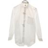 Unused PIERRE BALMAIN Long Sleeve Shirt 39-80 White Men's Used