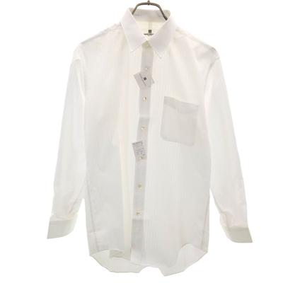 Unused PIERRE BALMAIN Long Sleeve Shirt 39-80 White Men's Used