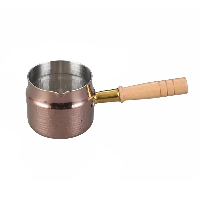 Choke Oil Pots Hot Oil Pan Butter Chocolate Melting Sauce Coffee Pot Milk Pot Panelas Small Pot Mini Stainless Steel Milk Pots