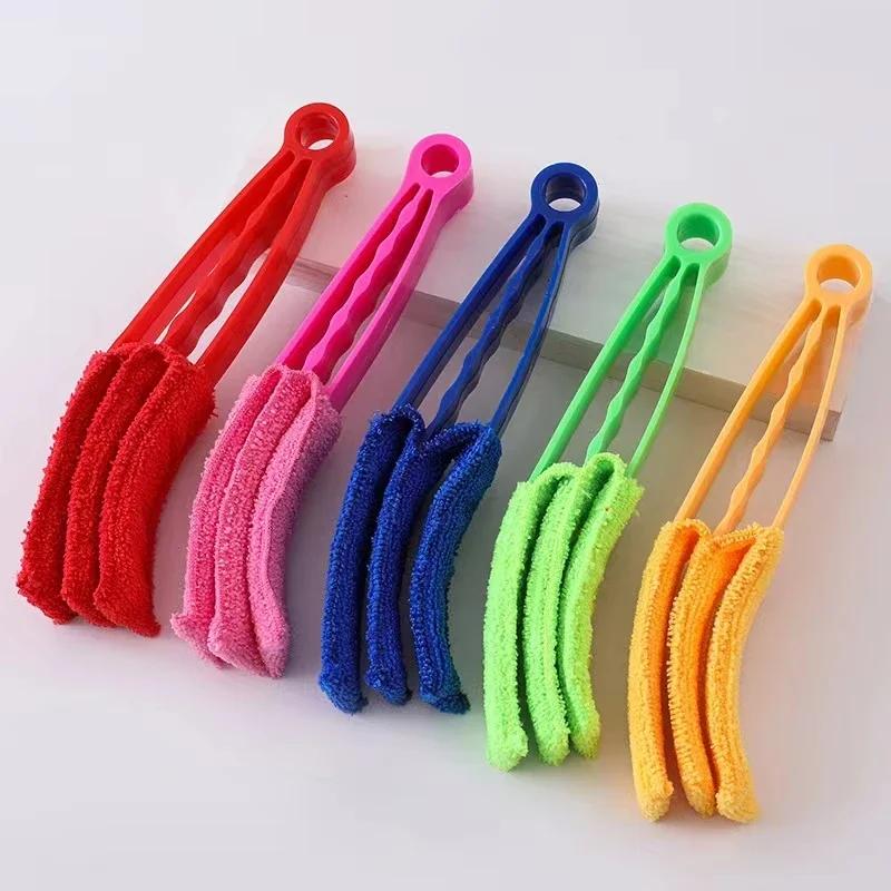 2025 New 7 Finger Dusting Cleaner Tool Handheld Detachable Shutter Brush For Air Conditioner Vent Household Shutter Curtain Clea as shows