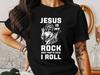 Jesus ist mein Fels T-Shirt, Christlicher Glaube Tee, Gott, Wie ich lebe Shirt, Religiöses Musikgeschenk, Trendiges Jesus Design, Jesus Grafik-Tee