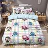 3pcs K-Pop Demon Hunters print coreless down duvet covers various sizes soft bedroom bedding decoration machine washable