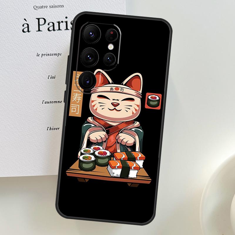 Japanische Sushi Lebensmittelhülle Für Samsung Galaxy S26 Ultra S25 S24 S22 S21 S23 Ultra Plus S10 S20 S25 FE Handyhülle