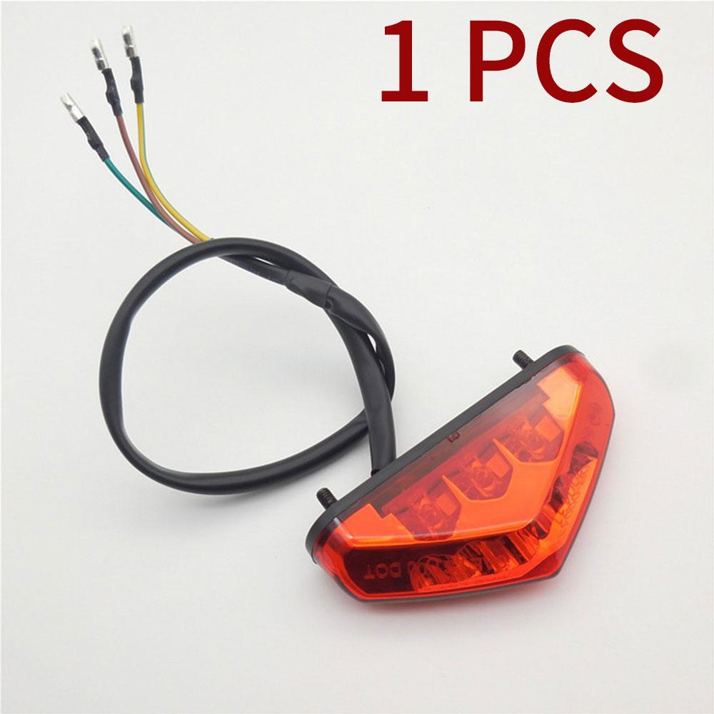 

Mini Motorcycle LED Tail License Light 12V Rear Brake Lamp For Pit Dirt Bike ATV Chopper Scooter Cruiser Number Plate Taillight 1pc Red MTWD01