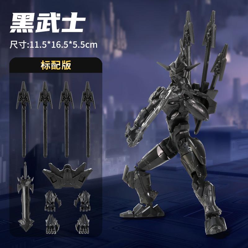 Dark Blade Mecha Model 3D Printed Multi-Jointed Movable Lucky Robot 13 Action Figure Dummy Assembly Toy Model Desktop Ornament