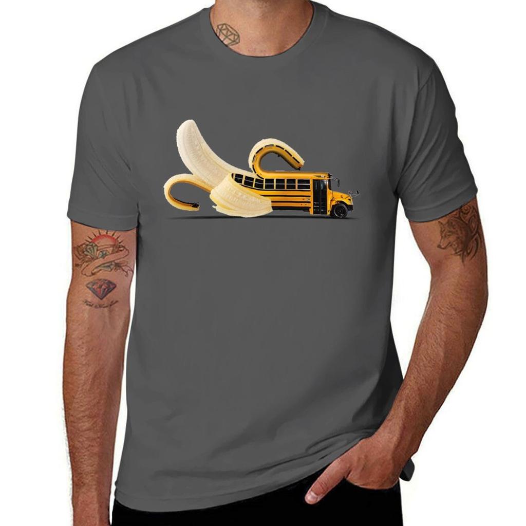 Banana Bus Tshirt Urban Style Casual Short Sleeve Top