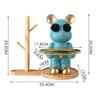 Bear Tray Bear Sculpture Piggy Bank Violent Bear Statue Resin Ornament Desktop Accessories Kids Gift Living Room Home Decor
