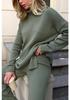 Women's High Neck Loose Knit Sweater - European and American Style, Autumn/Winter Collection (SY611#)