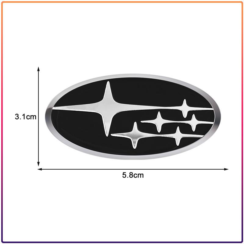 1Pcs ABS Car Steering Wheel Center Badge Emblem Sticker For Subaru Outback Impreza Forester Levorg XV STI Ascent Legacy