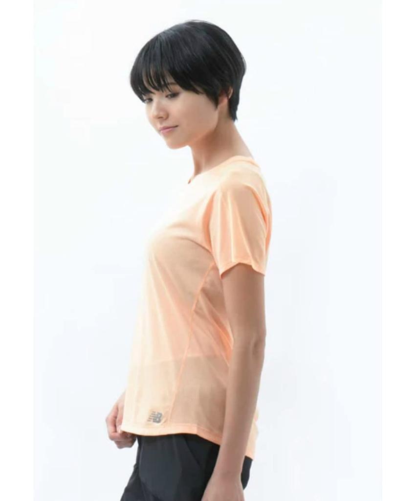 Impact Graphic Short Sleeve WT01235 Short Sleeve WT01235 LMO M [New Balance] T-Shirt T-Shirt Women's (Light Mango)
