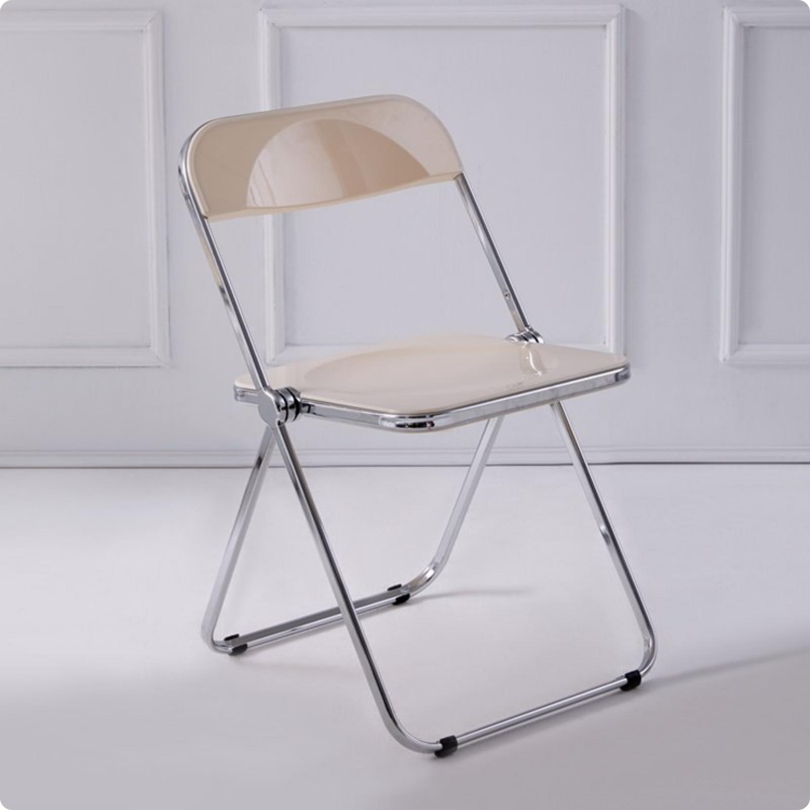 Clear Acrylic Folding Table Space Saving