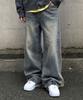Neseupaseutyudio Bay Balloon Wide Washed Denim Pants 9 Colors [Nspd_3003] (C Type)