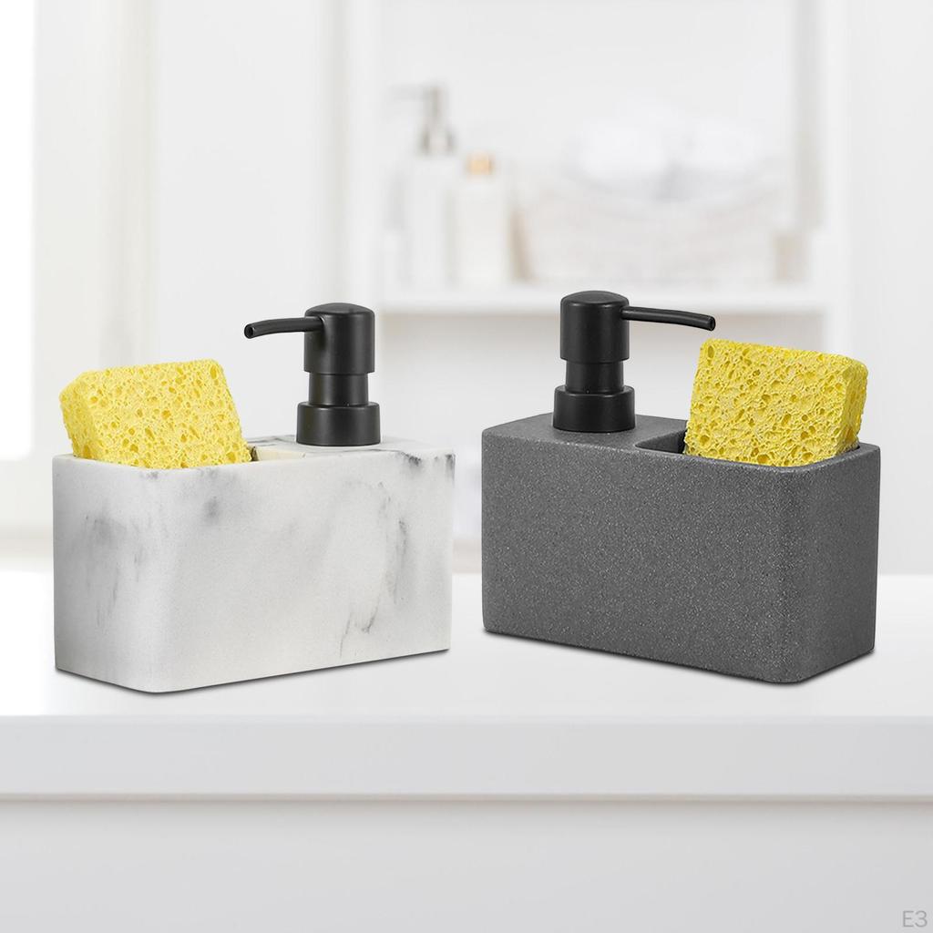 Seifenspender und Schwammhalter, Pumpflasche Praktisch, Mehrzweckzubehör für