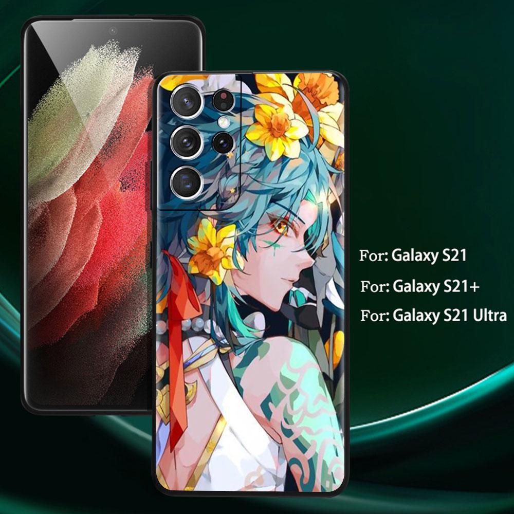 Hülle für Samsung Galaxy S20 S22 Ultra S21 FE S10 S9 Plus Note 20 10 Lite 9 Weiche Handyhülle Schale Genshin Impact