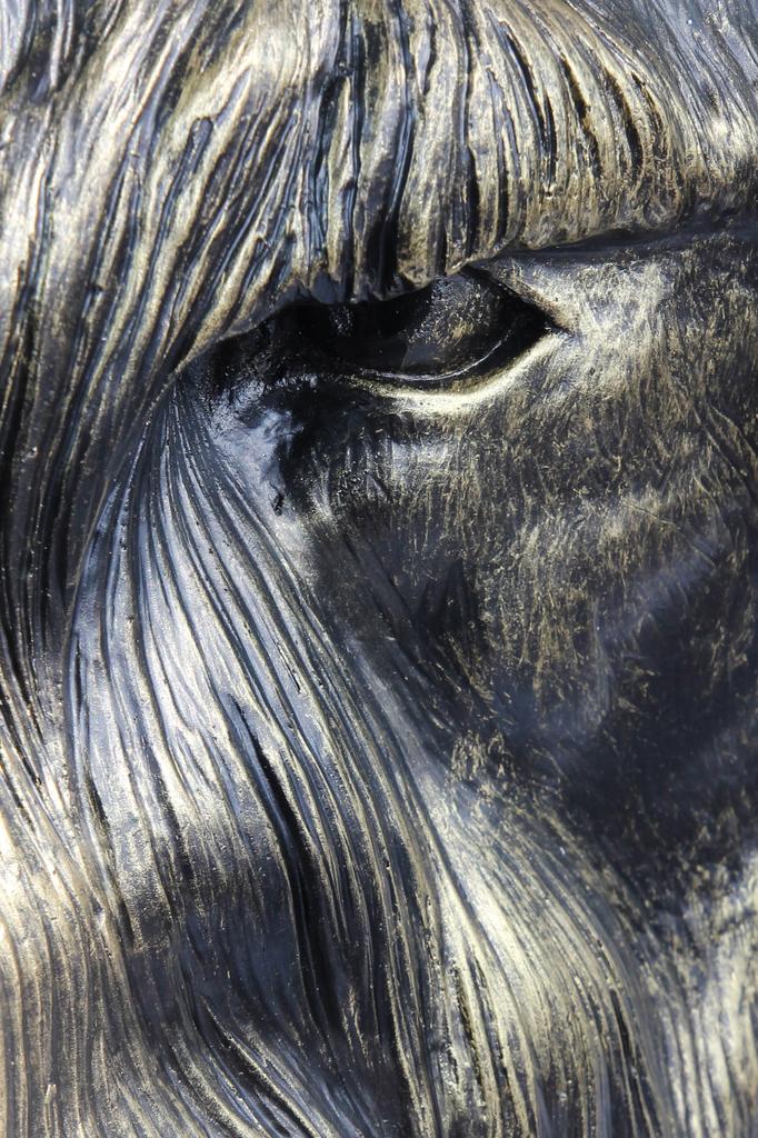 Schnauzer I - Urn for Dog Ashes, Dog Bust, Large Dog Head for Garden by Art-Dog