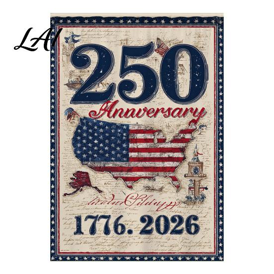 Eagle Garden Flag 250th Anniversary America 250 Years of Freedom Patriotic Banner A