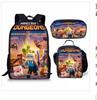 Student Schoolbag Cartoon Backpack Set 3D Digital Printing Backpack