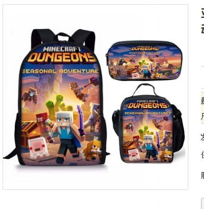 Student Schoolbag Cartoon Backpack Set 3D Digital Printing Backpack