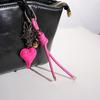 Elegant Phone Charm Bows Bag Pendant for Backpack Purseand Handbag Wallet Stylish Heart Keychain Accessory for Women