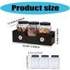 Triple Jar Pet Food Organizers Made From Sustainable Wooden Food Organizers For Cats Dog Treat Freshness And Space Saving