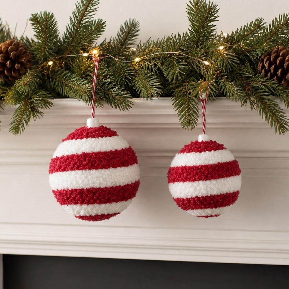 Foam Christmas Tree Decor 10CM Hanging Balls Ornament Christmas Tree Pendant Holiday Decor