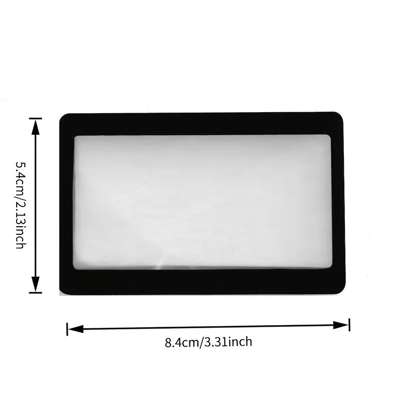 1 Stück Tragbare Lupe in Kartenform, Taschenlupe, Jede Lupe zum Lesen hat eine 3-fache Fresnel-Linse