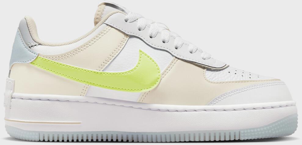 Nike Air Force 1 Shadow Women Sneakers White/wolf Grey/light Brown/light Lemon Twist