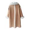Women's Thickened Long Faux Fur Suede Over-the-Knee Winter Coat