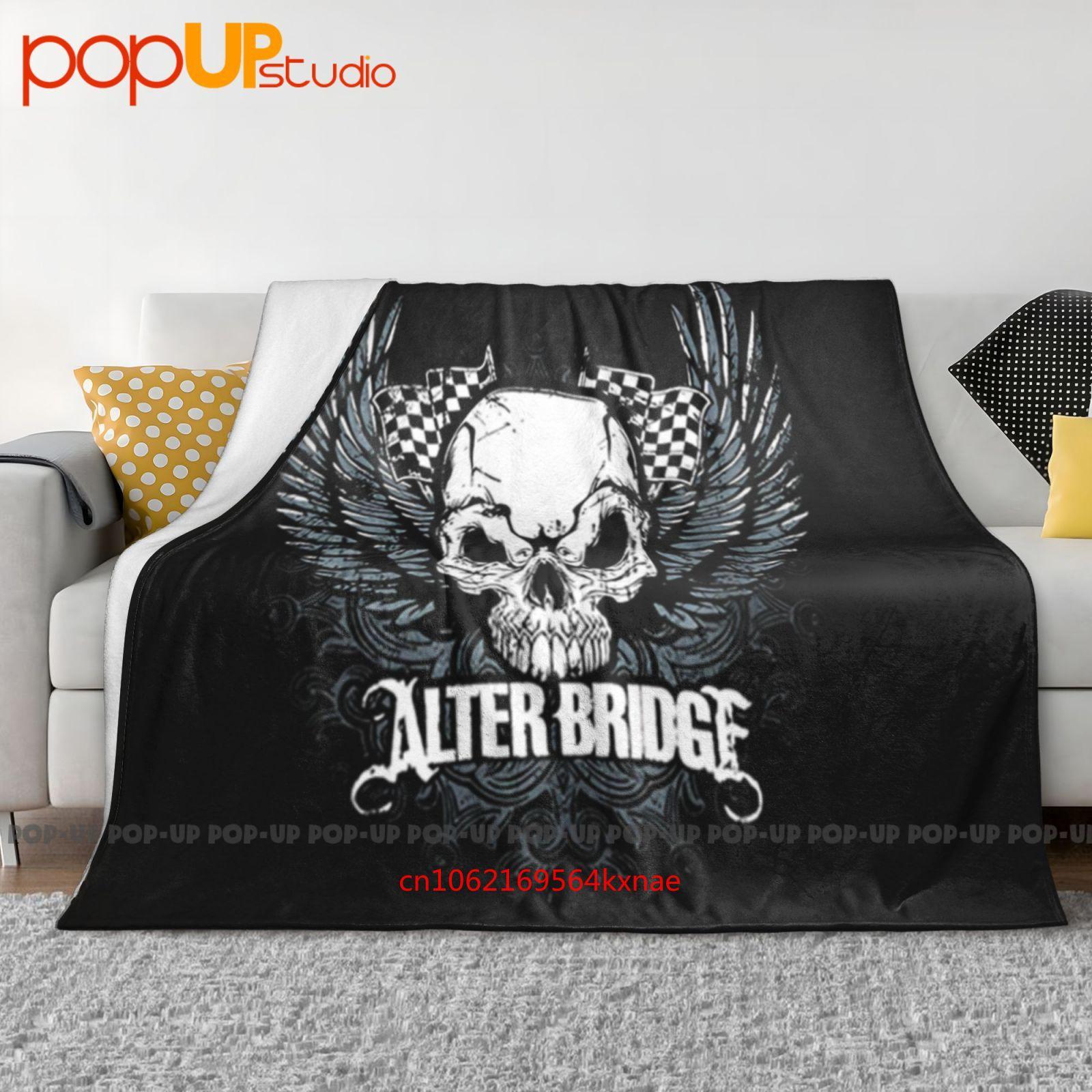 Alter Bridge Череп с крыльями - Американская рок-группа Ультра-мягкое одеяло Стеганое одеяло Зимнее покрывало для дивана Покрывала для кровати 30x40in