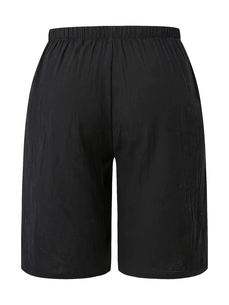 European & American Women's Mid-Length Solid Color Casual Fashion Pants