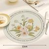 4pcs Round Coasters Anti Slip Placemats Modern Table Mat Dining Table Mat Round Drink Cup Coasters Mug Cup Pad Tableware Pads