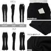 Kobe Lettuce Skinny Warm and Black Women's Fleece-Lined Leggings, Stretch, [M1720] M, Skinny,