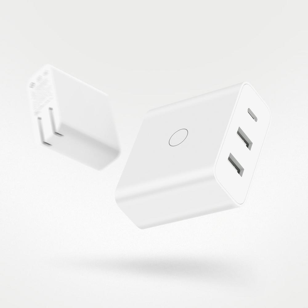 Buy XIAOMI ZMI HA832 65W USB Wall Phone Charger for iPhone Huawei