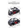 1/18 Scale Pagani Huayra Dinastia Alloy Sports Car Model Diecasts Metal Racing Car Model Simulation Sound and Light Childrens Toy Gift