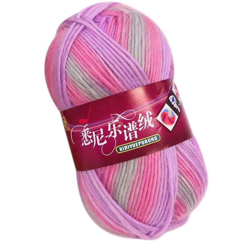 Rainbow Wool Yarn Bundle for Crafting Create Beautiful Scarves, Hats, and More
