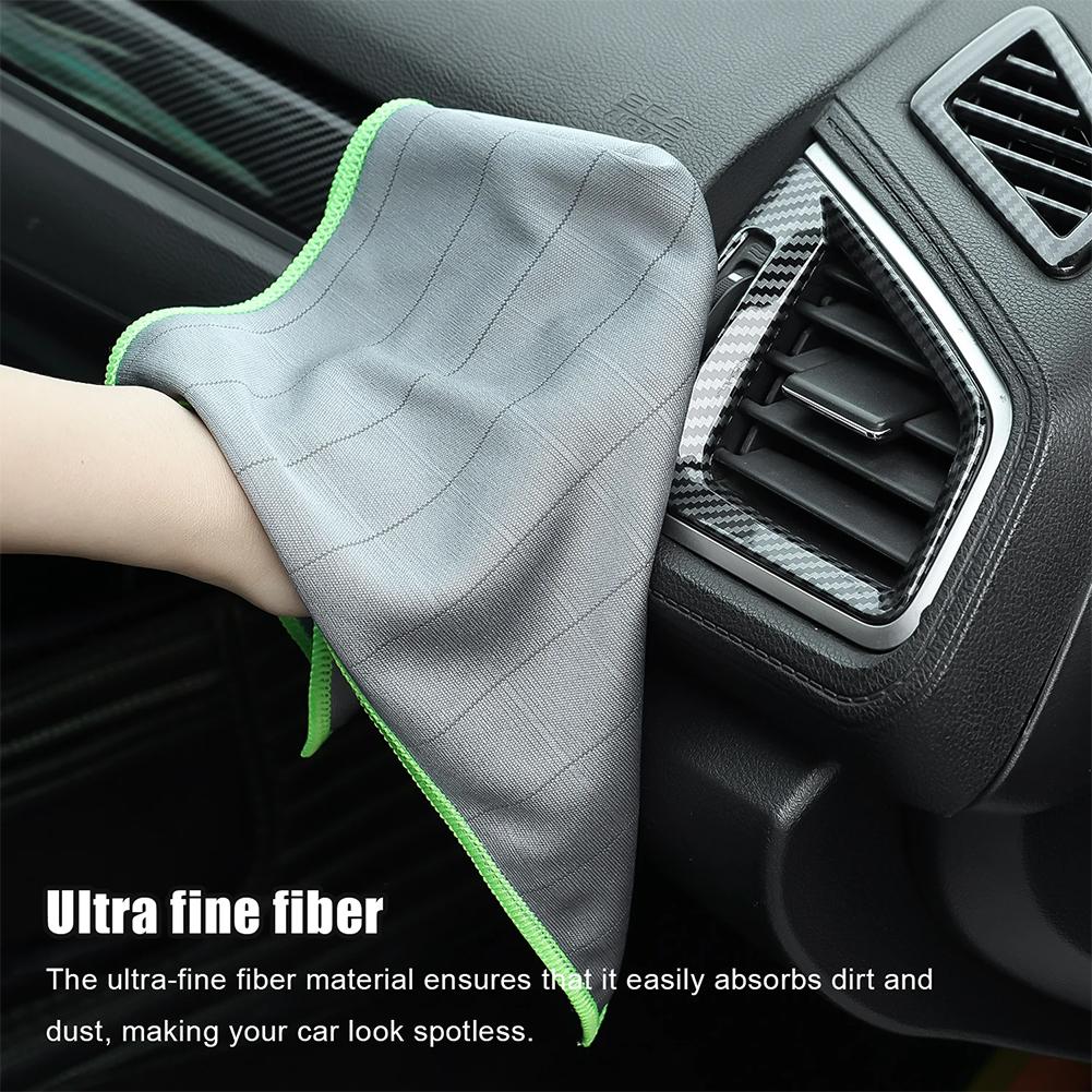 Microfiber Cleaning Cloth, Super Absorbent & Lint-Free Towel for Car Washing, Glass Cleaning, Streak-Free & Oil-Resistant L0U6